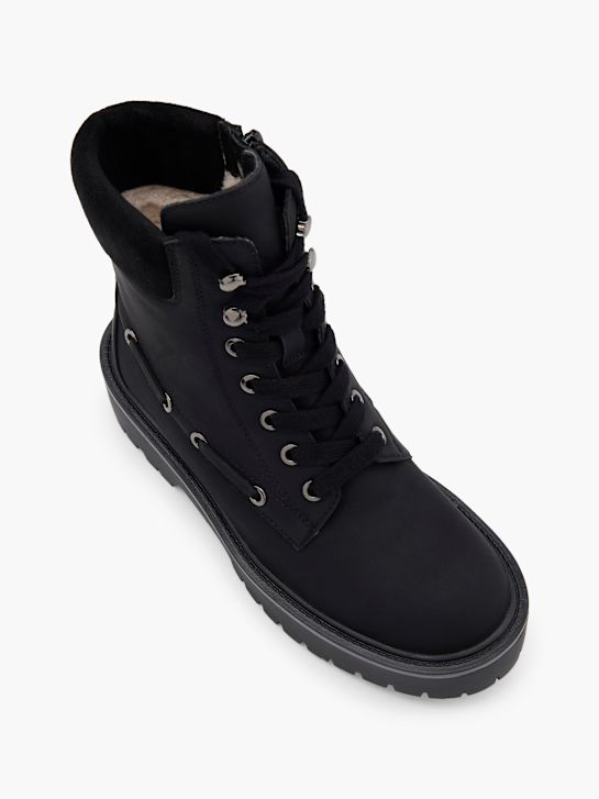 modni brvi Čipke-up boot black deichmann