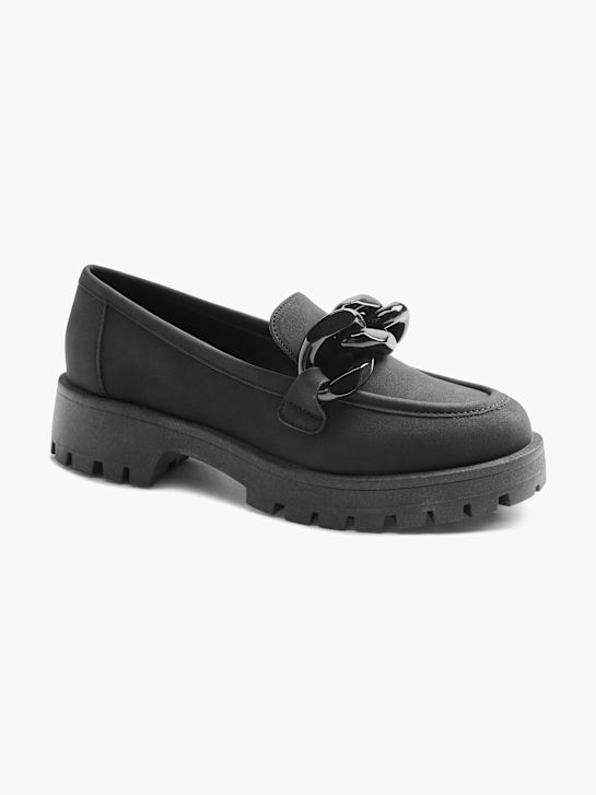 modni brvi loafer black deichmann