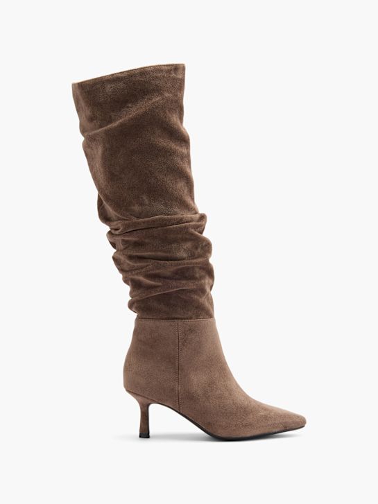 modni brvi overknee boot taupe deichmann