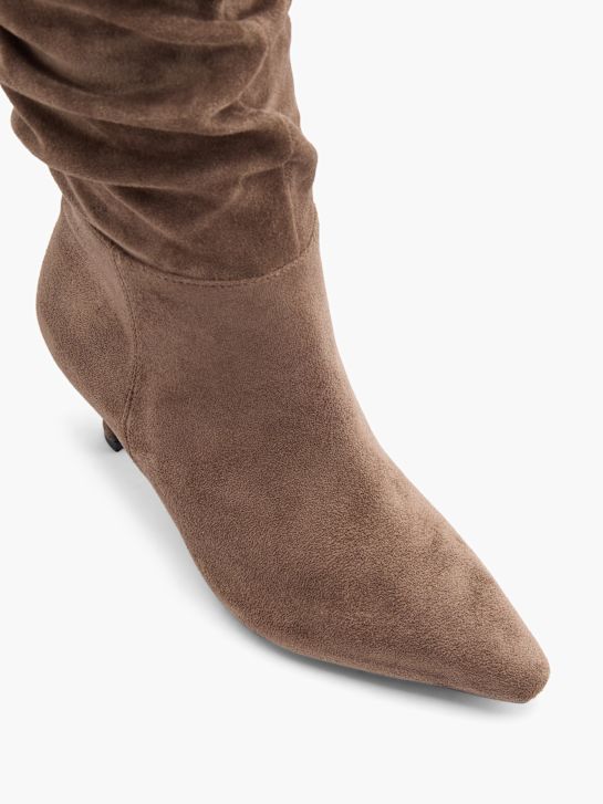 modni brvi overknee boot taupe deichmann