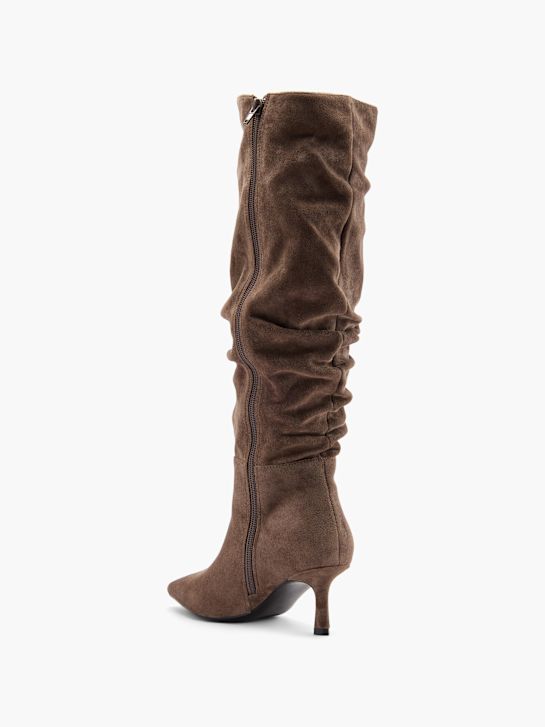modni brvi overknee boot taupe deichmann