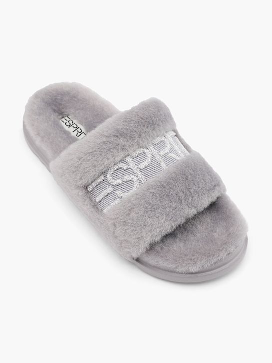 esprit plišastih natikači siva deichmann