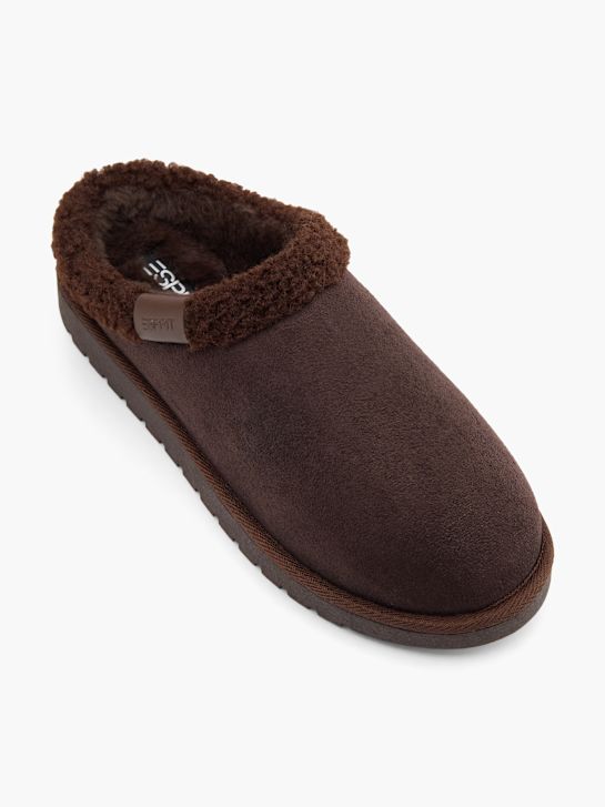 esprit plišastih natikači brown deichmann