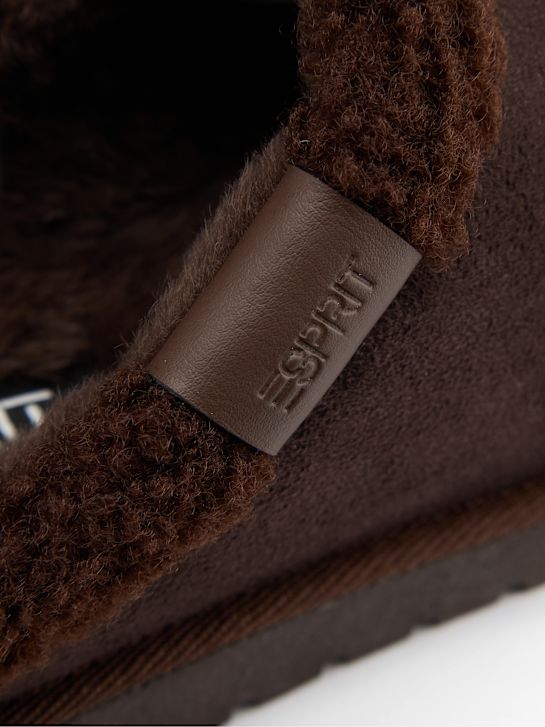 esprit plišastih natikači brown deichmann