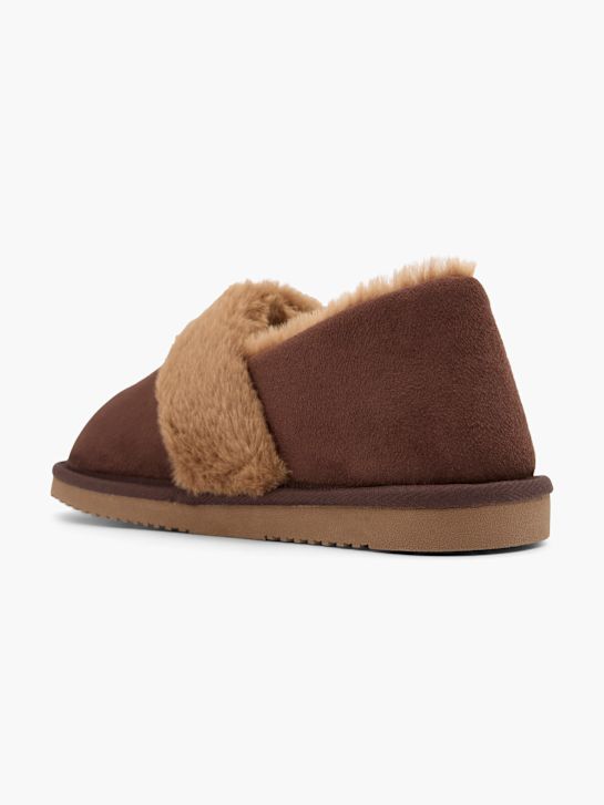 esprit plišastih natikači brown deichmann