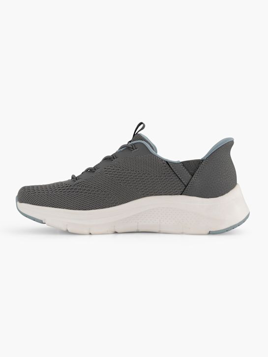 skechers arch udobje amp swift fit slip-on trener siva deichmann