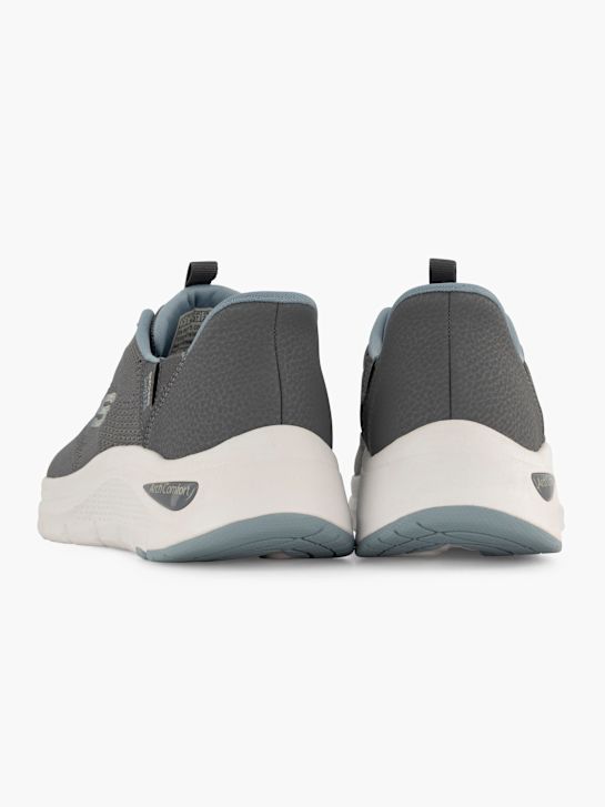 skechers arch udobje amp swift fit slip-on trener siva deichmann