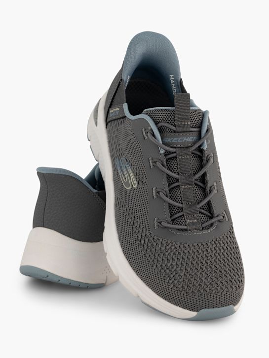 skechers arch udobje amp swift fit slip-on trener siva deichmann