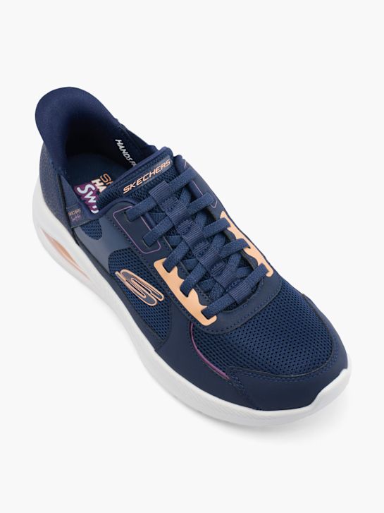 skechers centourist zraka swift fit slip-on trener modra deichmann