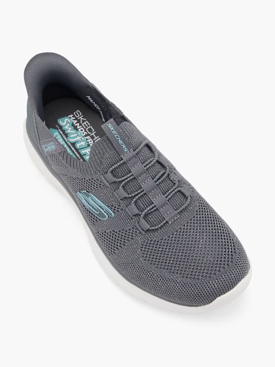 skechers swift fit edini ponudnik slip-on trener siva deichmann
