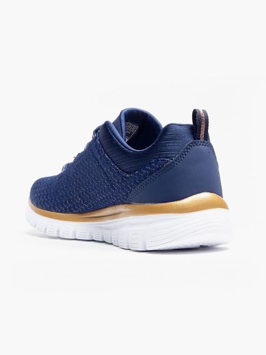 skechers ljubek 2.0 slip-on trener modra deichmann