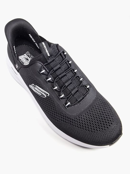 skechers swift fit slip-on trener Črno deichmann