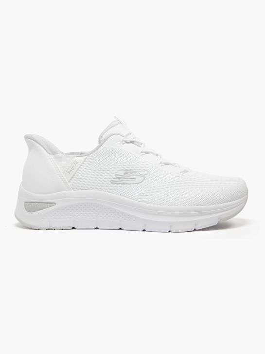 skechers arch udobje amp swift fit slip-on trener bela deichmann