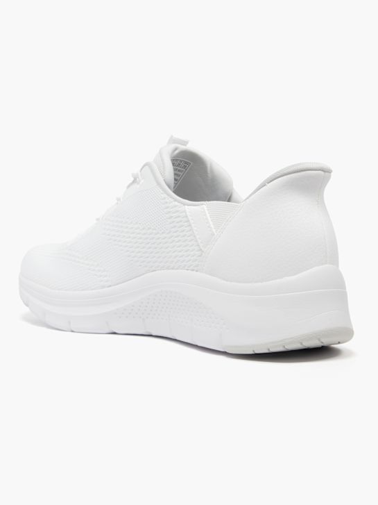 skechers arch udobje amp swift fit slip-on trener bela deichmann