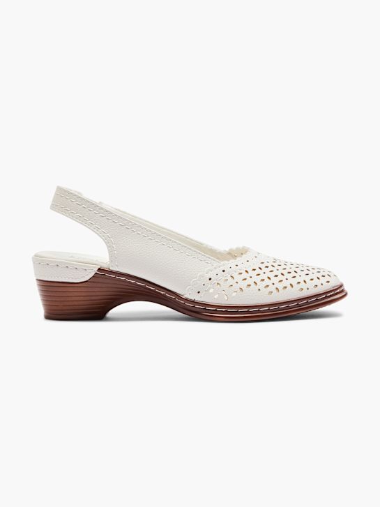 enostavno ulica slingback pete bela deichmann