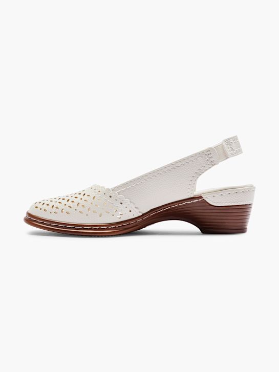 enostavno ulica slingback pete bela deichmann