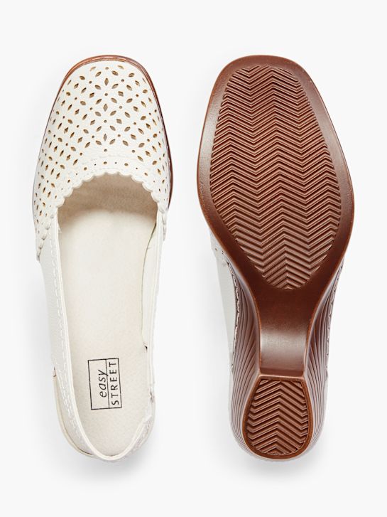 enostavno ulica slingback pete bela deichmann