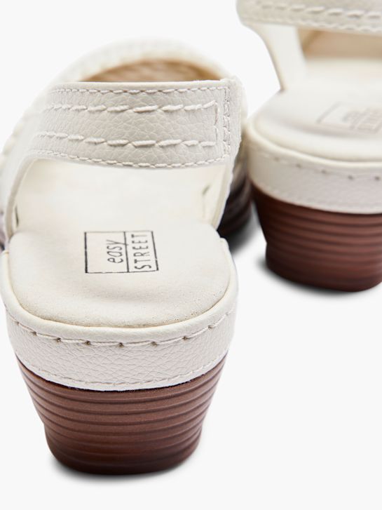 enostavno ulica slingback pete bela deichmann