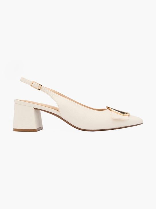 modni brvi slingback pete bež deichmann