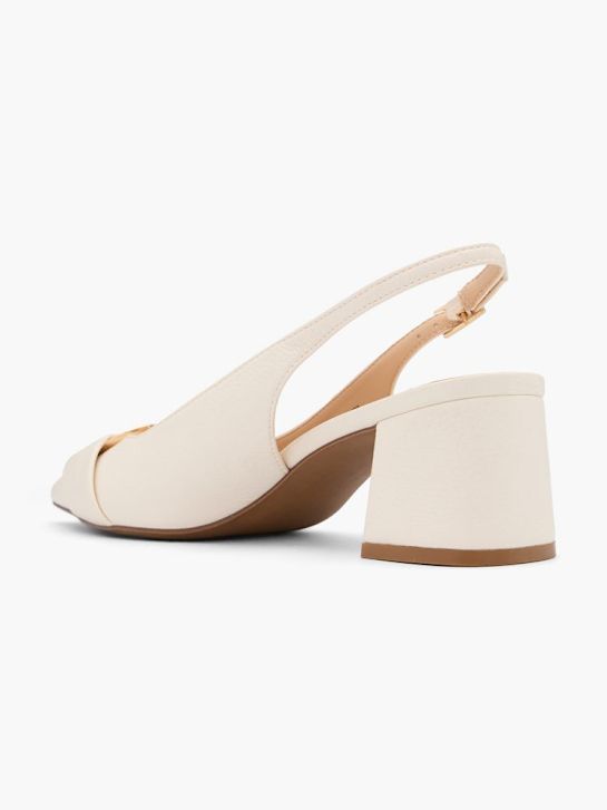 modni brvi slingback pete bež deichmann
