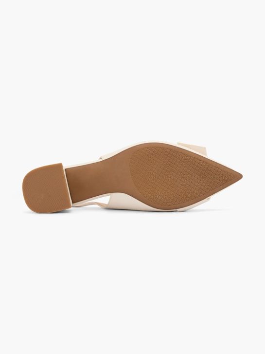 modni brvi slingback pete bež deichmann