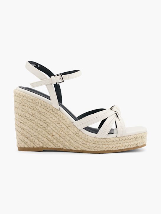 modni brvi nagnila sandali bela deichmann