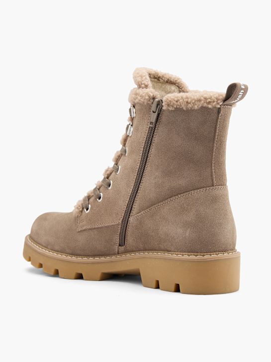 hush puppies Čipke-up boot taupe deichmann