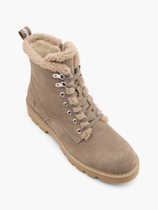hush puppies Čipke-up boot taupe deichmann