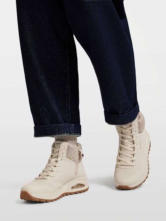 skechers uno krepak Čipke-up boot bež deichmann