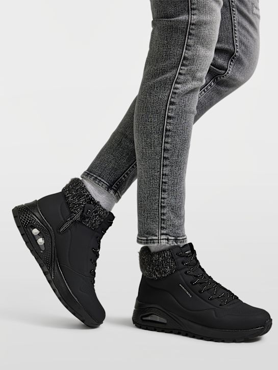 skechers uno krepak Čipke-up boot black deichmann
