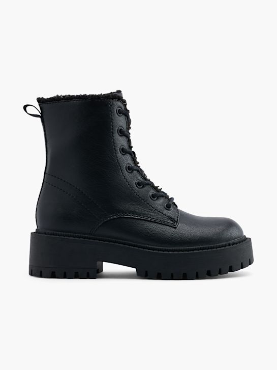 modni brvi Čipke-up boot black deichmann