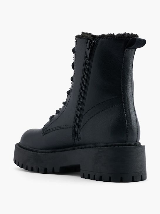 modni brvi Čipke-up boot black deichmann