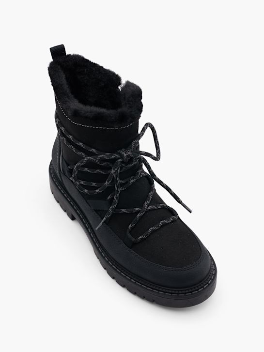 modni brvi Čipke-up boot black deichmann