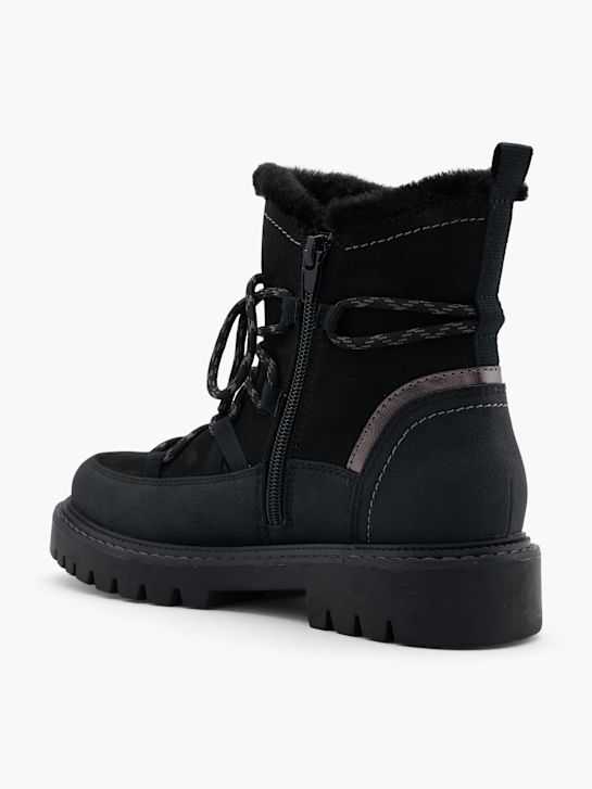 modni brvi Čipke-up boot black deichmann