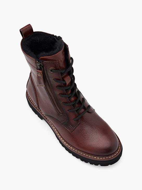 klop Čipke-up boot burgundija deichmann