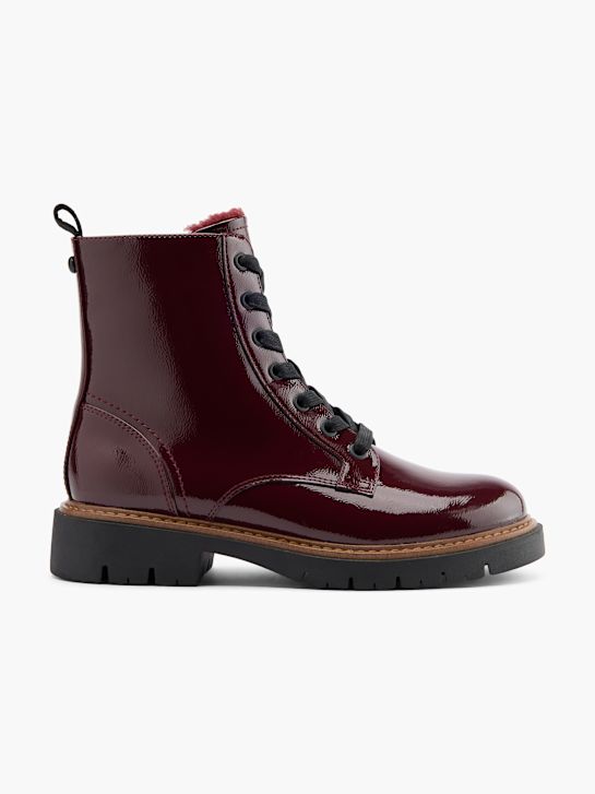 graceland Čipke-up boot burgundija deichmann