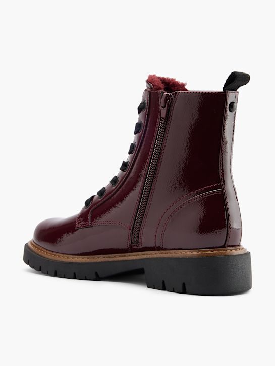 graceland Čipke-up boot burgundija deichmann