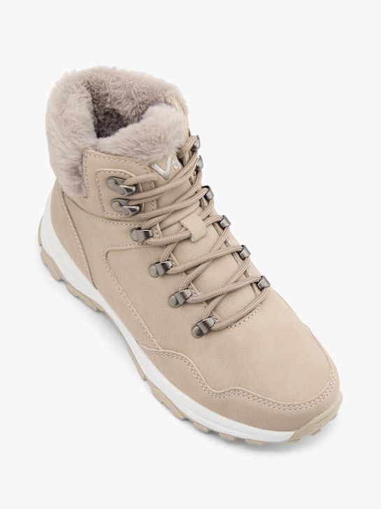 vty Čipke-up boot bež deichmann