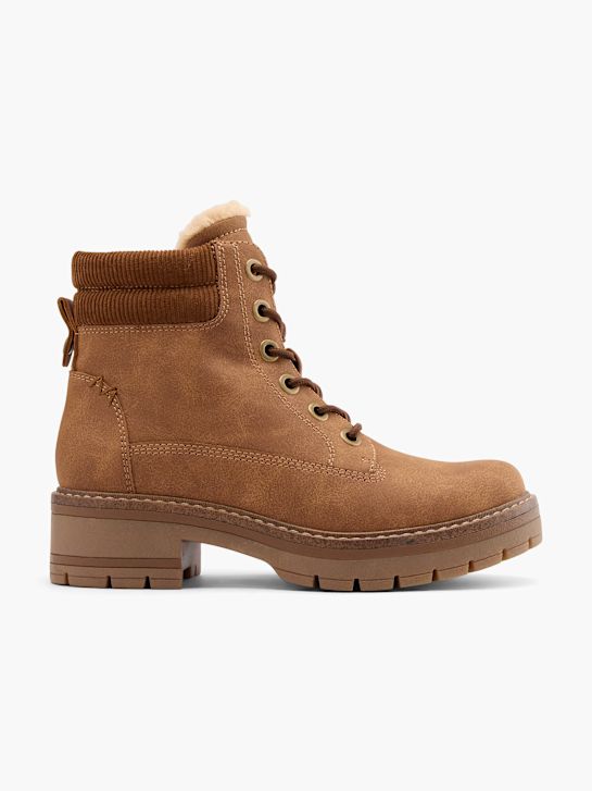 graceland Čipke-up boot brown deichmann
