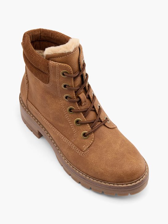 graceland Čipke-up boot brown deichmann