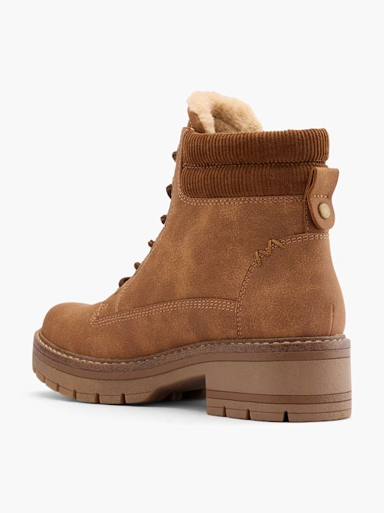 graceland Čipke-up boot brown deichmann