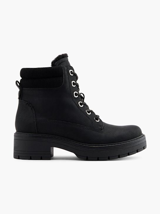 graceland Čipke-up boot black deichmann