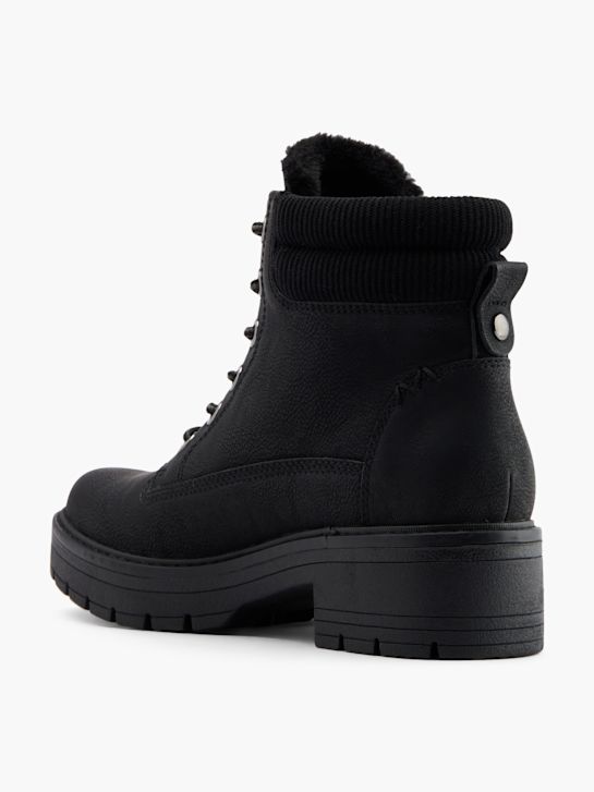 graceland Čipke-up boot black deichmann