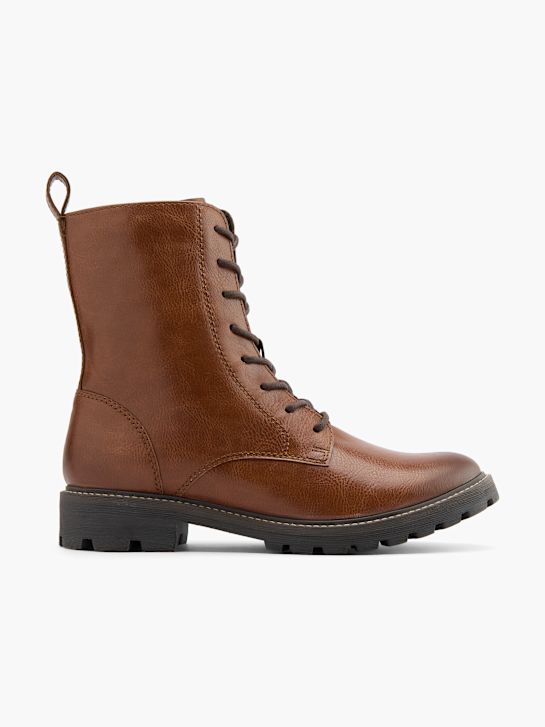 graceland Čipke-up boot brown deichmann